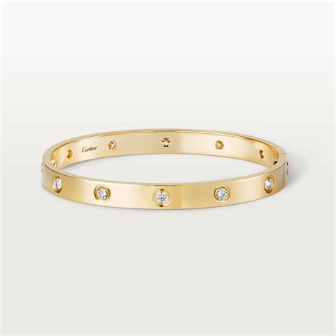 10 diamond cartier love bracelet|cartier diamond love bracelet used.